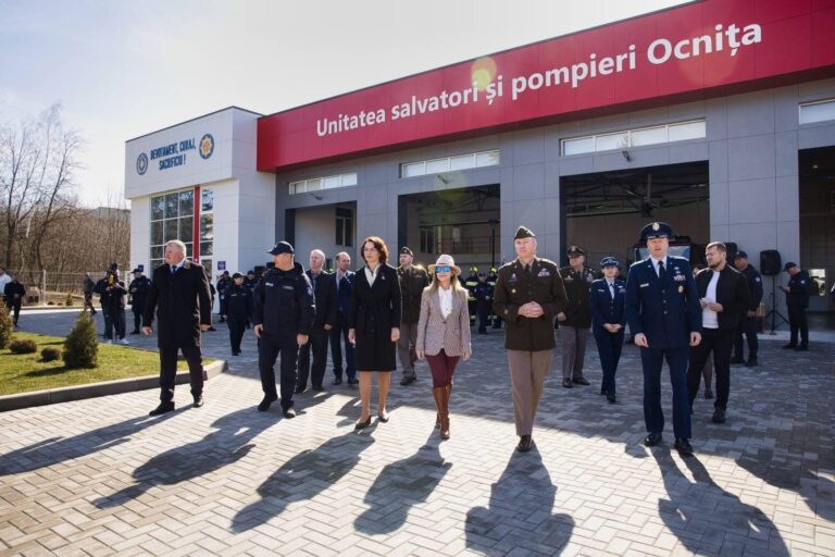 IGSU a inaugurat, la Ocnița, o nouă remiză de salvatori și pompieri