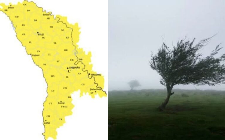 COD GALBEN pe întreg teritoriul țării. Avertizarea meteorologilor