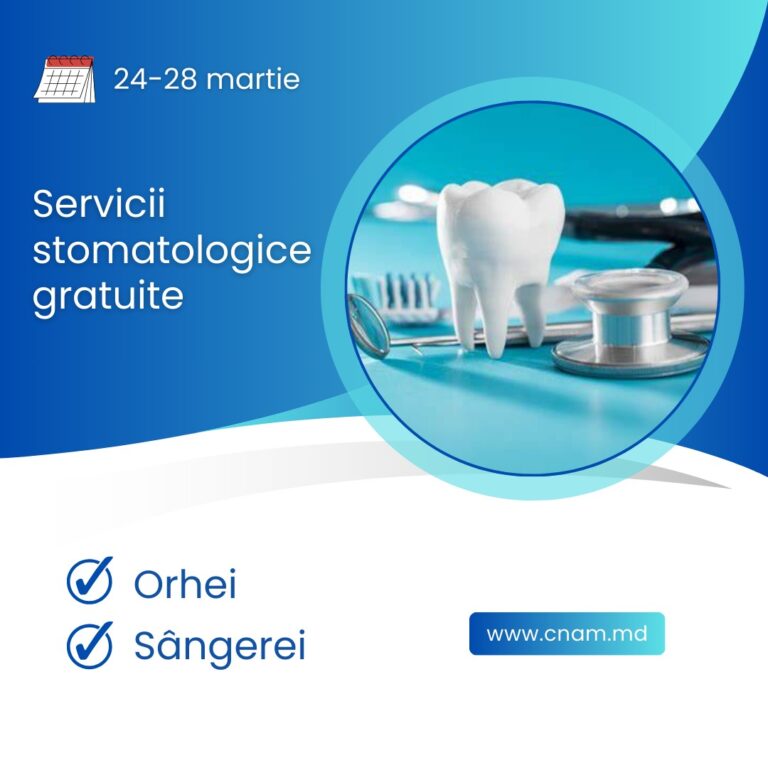 Consultații stomatologice gratuite pentru copii din Orhei și Sângerei