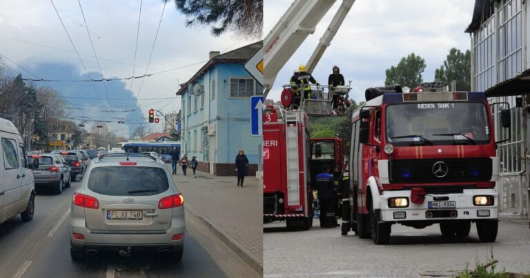 Un depozit din Bălți a luat foc în această dimineață. A fost creat Statul Major