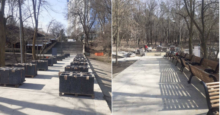 (foto) „Schimbare la față” a parcului „Rîșcani”. Cum arată actualmente zona