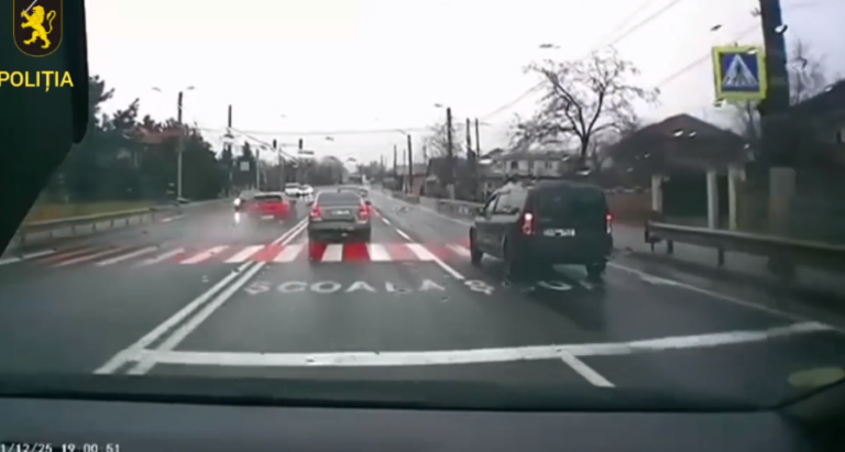 (video) Viteză excesivă și pe contrasens prin Peresecina. Șoferul va rămâne fără permis de conducere