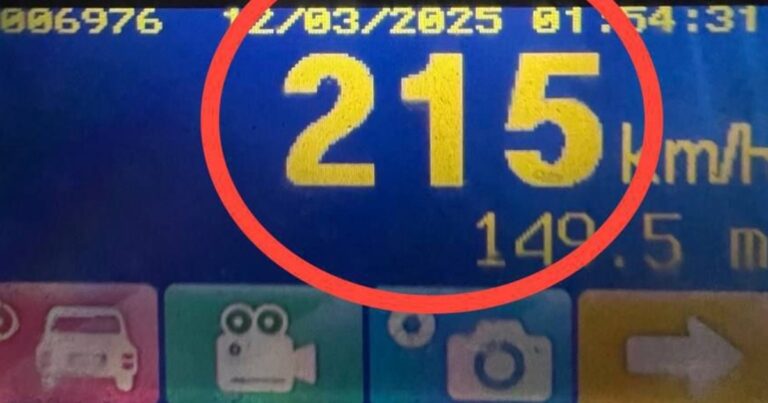 Șofer surprins conducând prin Măgdăcești cu 215 km/h. Ce pedepsă a primit