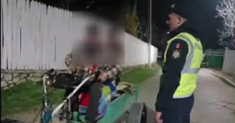 (video) Șoferi de motocultoare prinși beți criță, de către polițiști.  Razii în raionul Strășeni