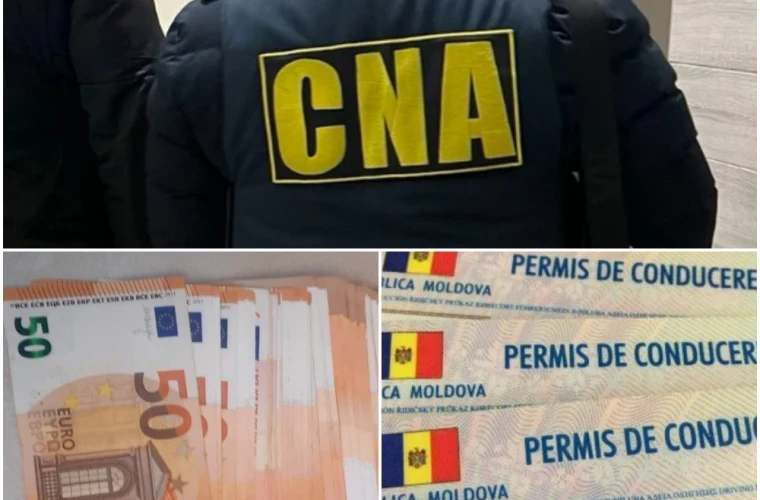 3.000 de euro pentru un permis de conducere, la Bălți. Femeia a fost reținută de CNA
