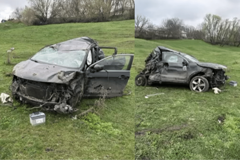 (video) O mașină s-a răsturnat la Edineț. Șoferița transportată la spital