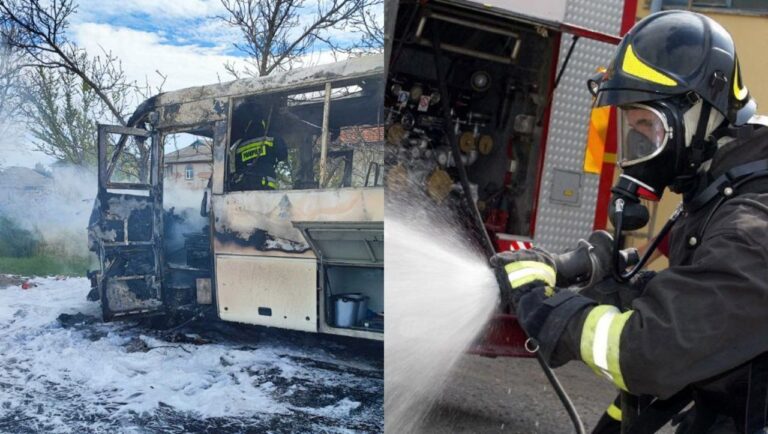 Un autobuz de rută Belgorod Dnestrovsk – Chișinău a fost cuprins de flăcări