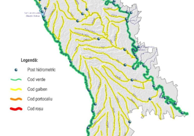 Pericol de inundații pe întreg teritoriul țării. Meteorologii au emis avertizare
