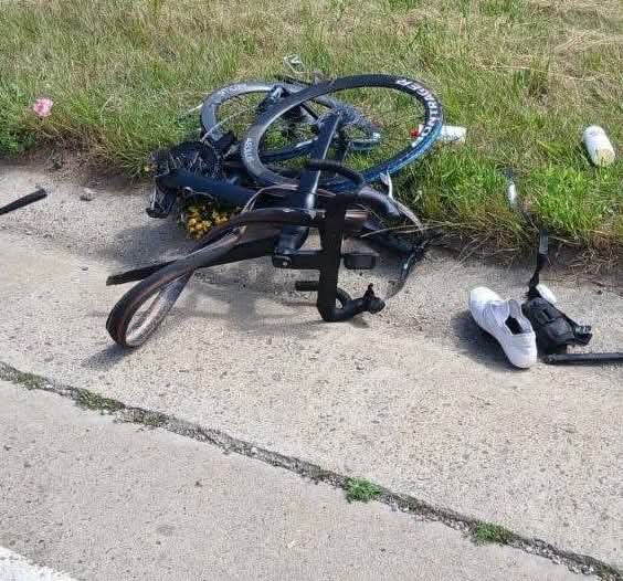 (foto) Grav accident, la Horești. Un biciclist a decedat pe loc