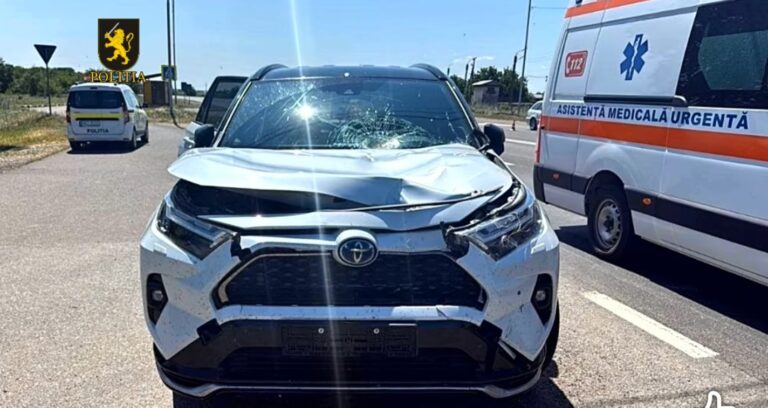 Accident fatal, la Telenești. Un biciclist a decedat în timp ce traversa strada