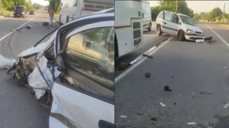 Grav accident, la Orhei! Un autocar plin cu pasageri a fost lovit din plin de o mașină