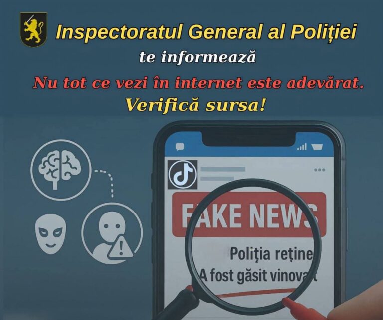 Poliția Națională a demarat o campanie în urma a sutelor de conturi false din TikTok