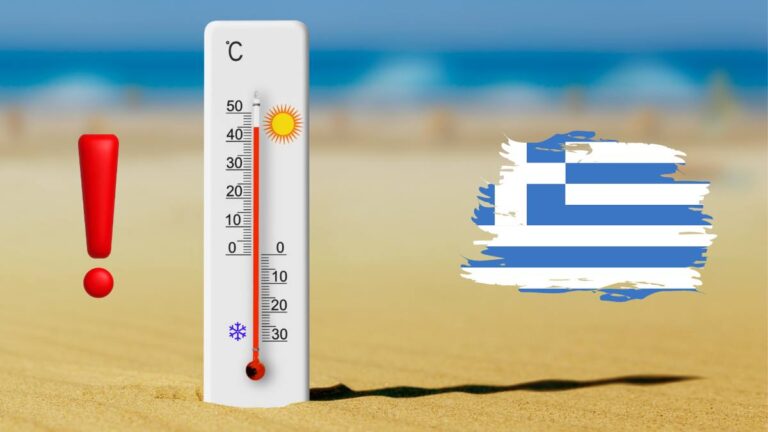 Temperaturi record în Grecia. Un nou val de căldură și termometre roșii