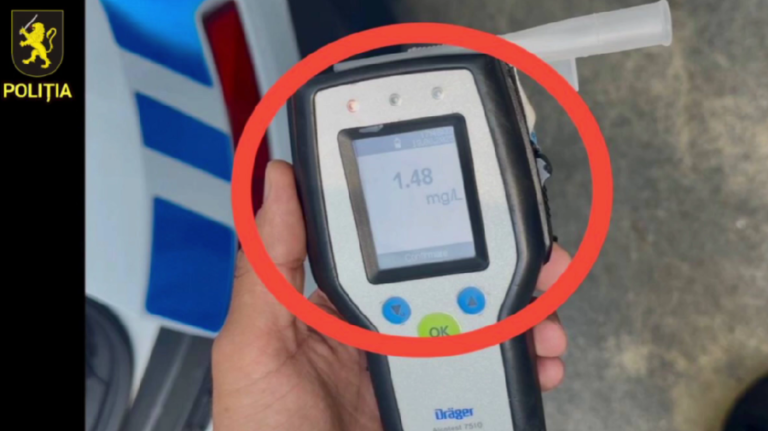 Taximetrist beat criță prins la Buiucani. Poliția a depistat aproape 3 la mie alcool