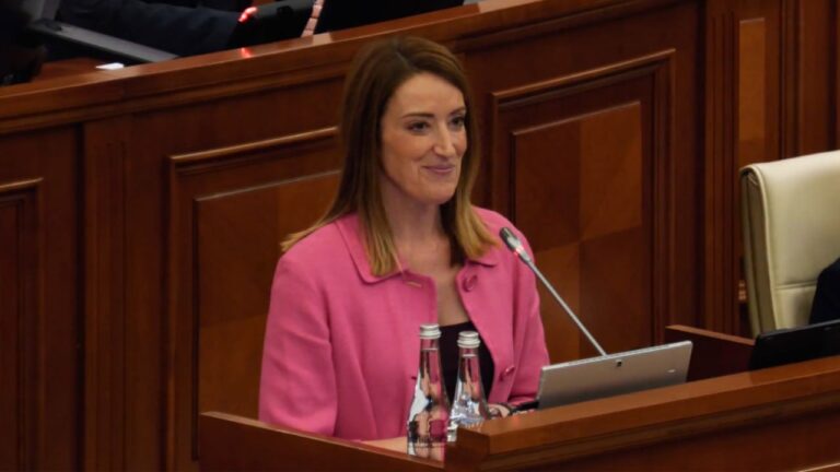 Roberta Metsola în Parlamentul Republicii Moldova: „Ați finalizat cu succes procesul de screening”