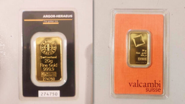 Șase lingouri de aur, descoperite în bagajul unui pasager pe ruta Chișinău–Antalya