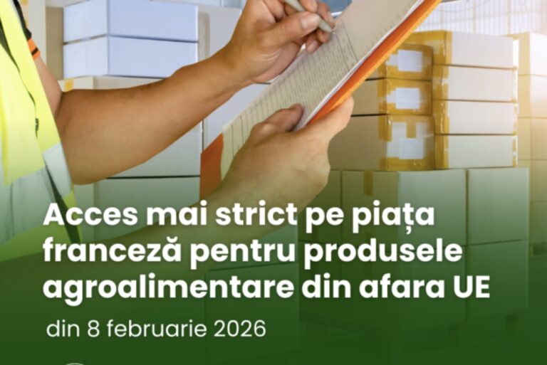 Franța suspendă, din 8 februarie, importul unor produse alimentare din afara UE