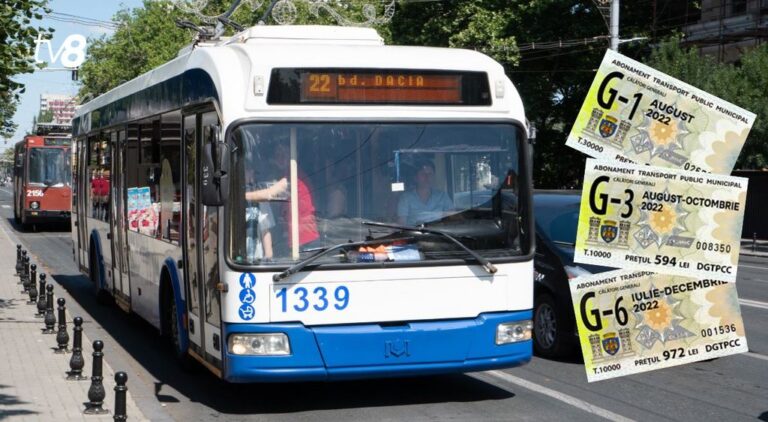 Abonamentele pentru transportul public din Chișinău au fost ajustate