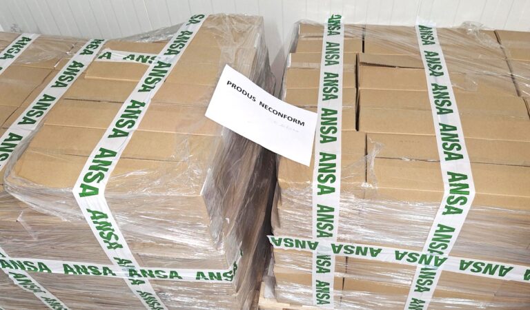 O tonă și jumătate de produse, de import, cu risc sporit pentru sănătate depistate de inspectorii ANSA. Ce s-a indentificat