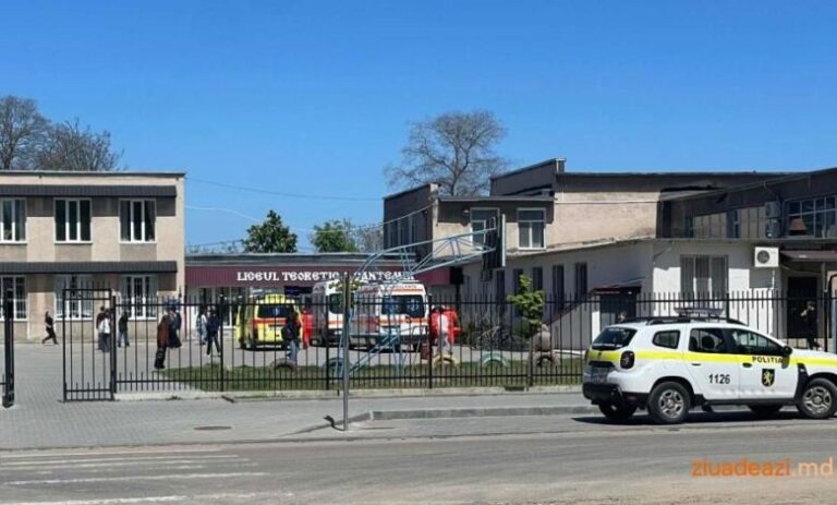 Gaz lacrimogen într-un liceu din Cahul. 11 elevi intoxicați. Trei echipe de medici la fața locului