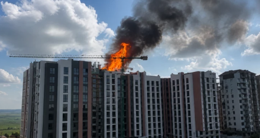 Explozie într-un bloc locativ din orașul Durlești. Pompierii au intervenit de urgență