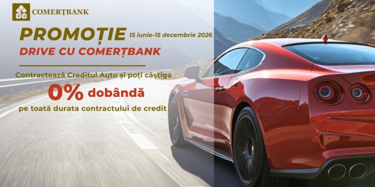 Comerţbank lansează o nouă campanie promoţională dedicată tuturor şoferilor- „Drive cu Comerţbank ”