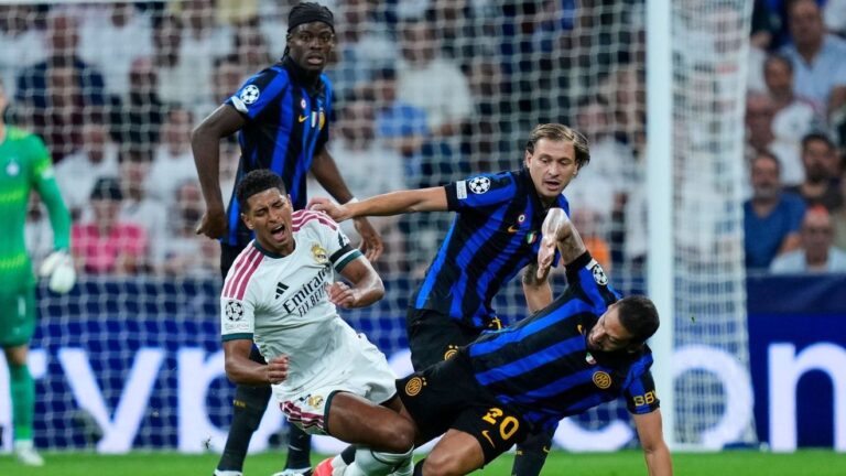 Tensiune pe Bernabeu în meciul cu Inter Milano. Real Madrid condusă cu o posesie de 36%